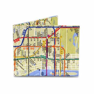 Dynomighty NYC SUBWAY MAP Tyvek Mighty Wallet