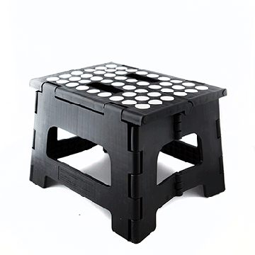 Kikkerland RHINO II Step Stool - Black