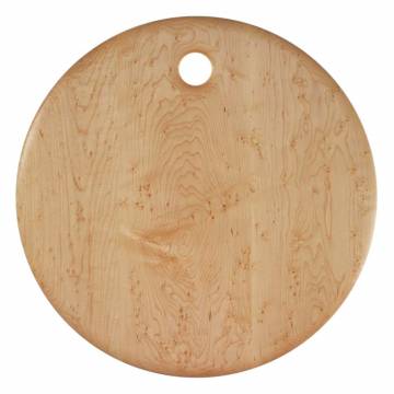 Edward Wohl Cutting Board, Round, Birdseye Maple