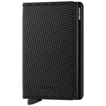 Secrid RFID Secure Slim Wallet: Carbon Leather with Black Card Protector*