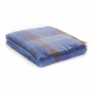 Cushendale Woolen Mills Bluebird Drumin Mohair Throw Blanket - Large