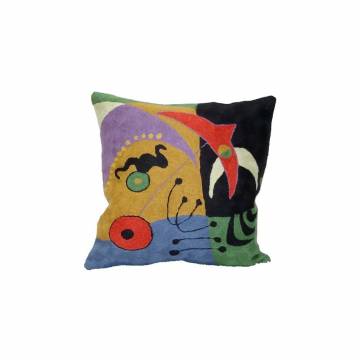 Joan Miro Inspired Chain Stitch Pillow - #12