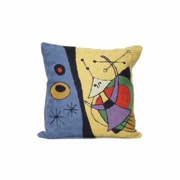 Joan Miro Inspired Chain Stitch Pillow - #14