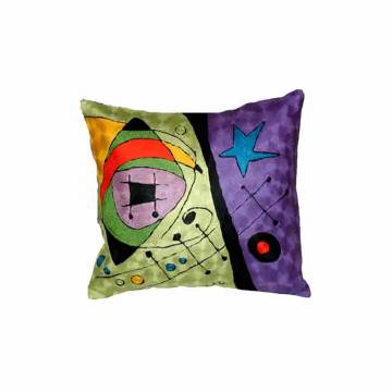 Joan Miro Inspired Chain Stitch Pillow - #15