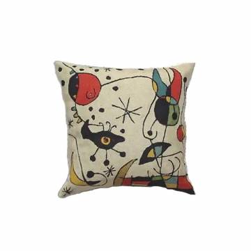 Joan Miro Inspired Chain Stitch Pillow - #8