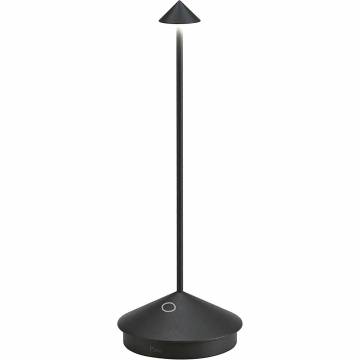 Zafferano Pina Pro Cordless LED Table Lamp - Black