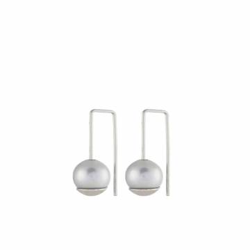 BALANCE Freshwater Pearl / Silver Earrings - Short