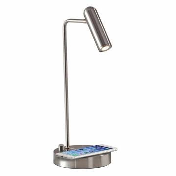Adesso Lighting KAYE AdessoCharge LED Desk Lamp - Brushed Steel