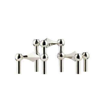 STOFF Nagel Candle Holder - 3 Pack Chrome