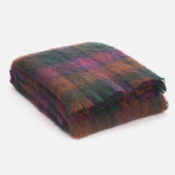 Cushendale Woolen Mills Woodland Drumin Mohair Throw Blanket - Large