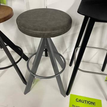 Amisco Uplift Stool Without Backrest - Magnetite / Elephant