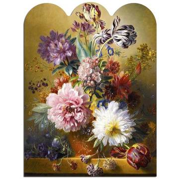 Artifact Puzzles - Van Os FLOWERS Wooden Jigsaw Puzzle