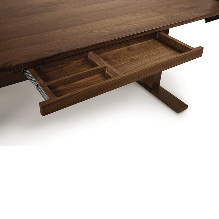 Invigo Cherry Sit-Stand Desk by Copeland Furniture