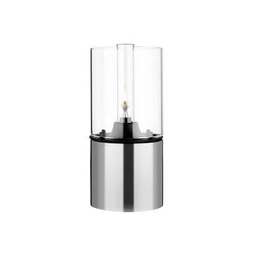 Stelton Erik Magnussen Oil Lamp with Clear Glass Shade