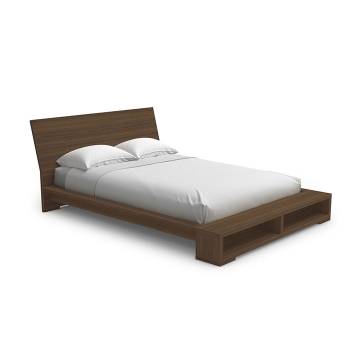 Mobican Sonoma Bed with Narrow Headboard and Bookcase