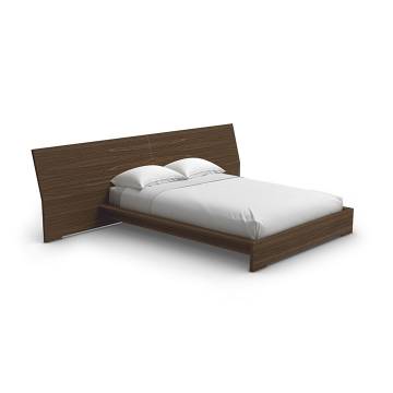 Mobican Sonoma Bed with Wide Headboard - Modified for Hanging Nightstands