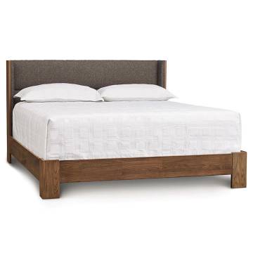 Copeland QUEEN Sloane Bed with Legs for Mattress and Boxspring - Walnut