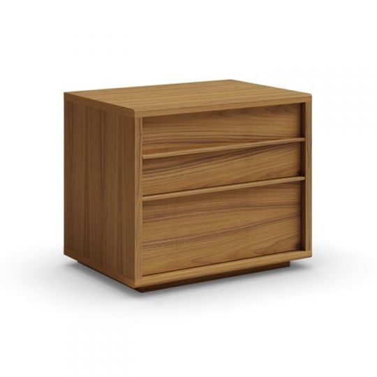 Mobican Urbana Wide 2 Drawer Nightstand Design Quest