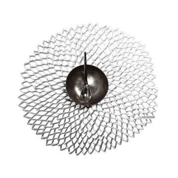 Chilewich DAHLIA Placemat, Silver - 14.25