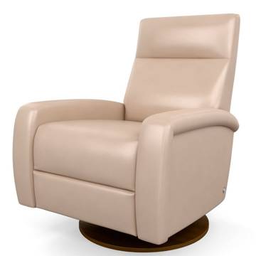 American Leather DEMI Tight Back Comfort Recliner - Swivel Base or Wood Legs