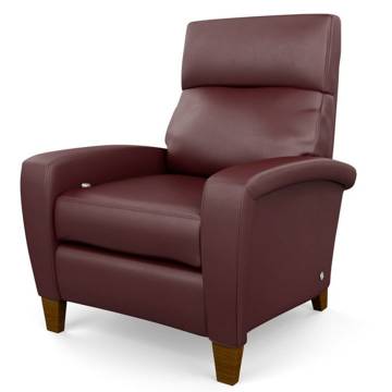 American Leather DEXTER Pillow Back Comfort Recliner - Swivel Base or Wood Legs