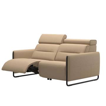 Stressless Emily V2 Two-Seat Steel Trim Sofa - Power Option