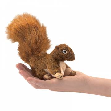 Folkmanis Mini Red Squirrel Finger Puppet