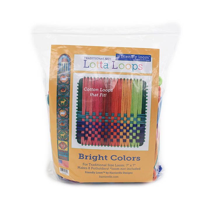 HARRISVILLE DESIGNS LOTTA LOOPS BRIGHT COLORS (TRADITIONAL SIZE) FOR 7  LOOM: Design Quest