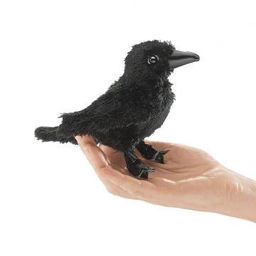 Folkmanis Mini Raven Finger Puppet